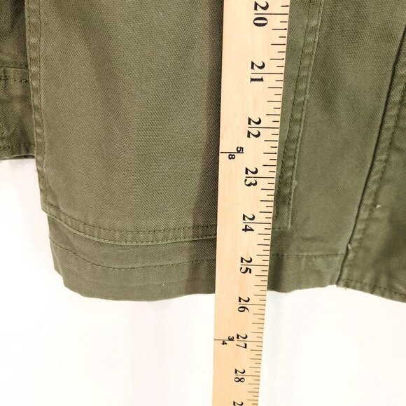 Madewell Dispatch Jacket Military Style Green Cotton Canvas Small Oversized - Picture 7 of 13